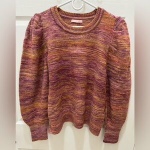 Room 34 | Wool Blend Puff Sleeve Sweater | MultiColors | Women’s L NWOT